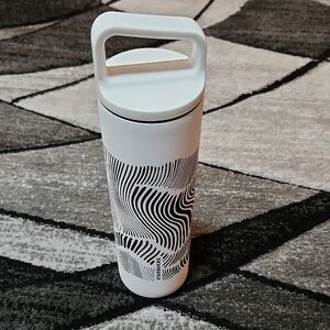 STARBUCKS MIIR ZEBRA PRINT INSULATED STAINLESS STEEL 20oz TRAVEL TUMBLE THERMOS